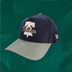 Philadelphia Phillies New Era Navy 9FORTY A-Frame Snapback Hat